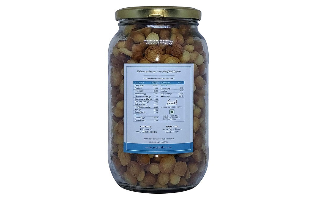Mo's Rosemary Cookies    Glass Jar  400 grams
